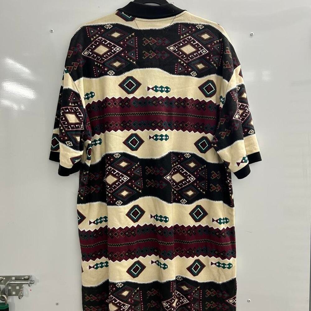 VTG 90s Rough Rider Aztec Style Polo Shirt - Picture 3 of 5
